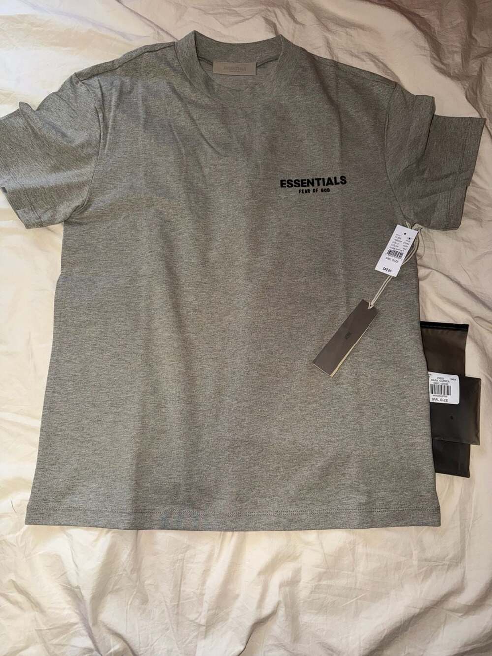 Fear of God Essentials Dark Oatmeal T-Shirt Size S